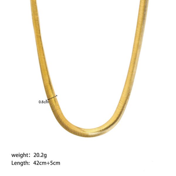 IG Style Chain Geometric Stainless Steel PVD Cloating Necklaces - Image 6