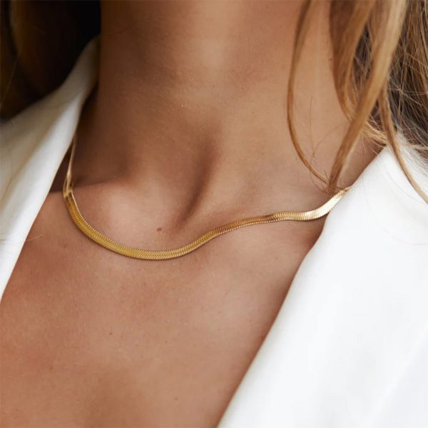 IG Style Chain Geometric Stainless Steel PVD Cloating Necklaces - Image 4
