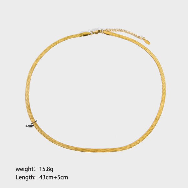 IG Style Chain Geometric Stainless Steel PVD Cloating Necklaces - Image 14