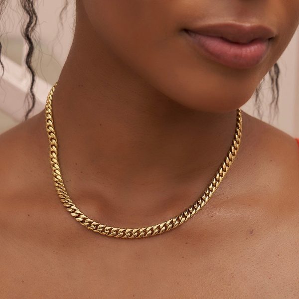 IG Style Chain Geometric Stainless Steel PVD Cloating Necklaces - Image 3