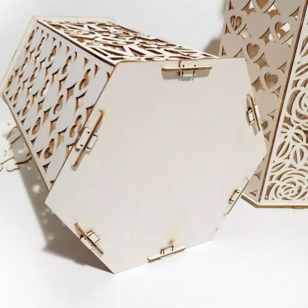 Wood Tower Wedding or Quince Card Box - Image 5