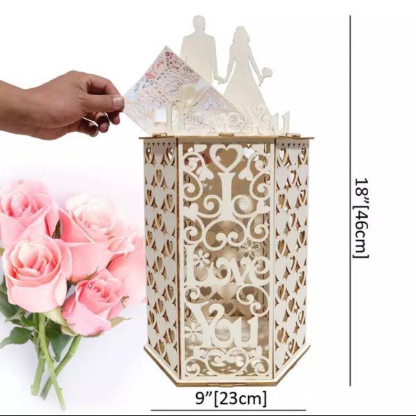 Wood Tower Wedding or Quince Card Box - Image 2