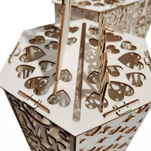 Wood Tower Wedding or Quince Card Box - Image 4