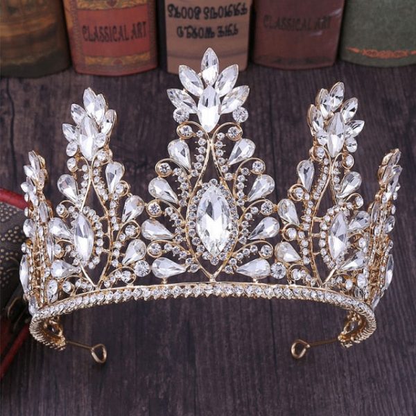 You are the Queen Bridal or Quinceañera Luxury Crystal Tiara-Crown- Assorted Colors - Image 2