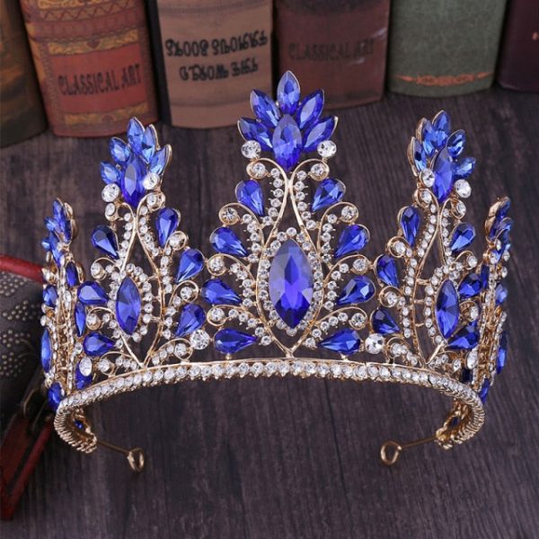You are the Queen Bridal or Quinceañera Luxury Crystal Tiara-Crown- Assorted Colors - Image 4