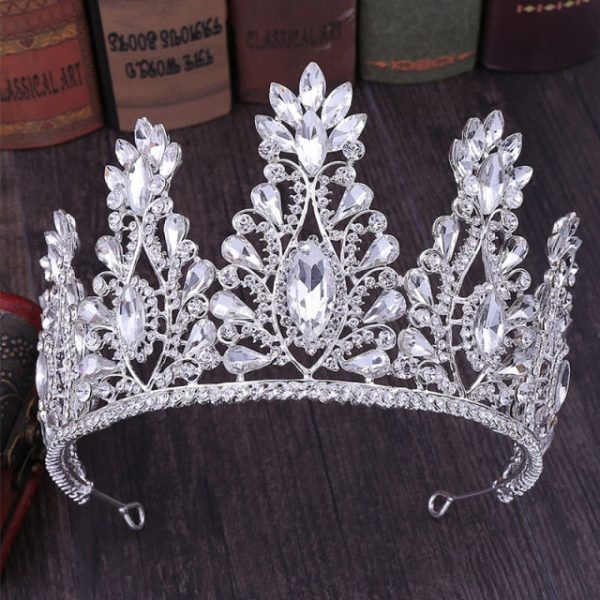 You are the Queen Bridal or Quinceañera Luxury Crystal Tiara-Crown- Assorted Colors - Image 5