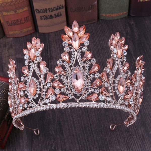 You are the Queen Bridal or Quinceañera Luxury Crystal Tiara-Crown- Assorted Colors - Image 3