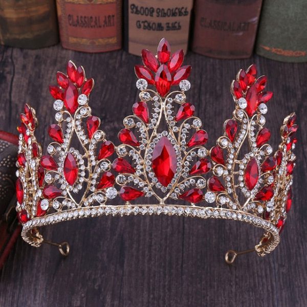 You are the Queen Bridal or Quinceañera Luxury Crystal Tiara-Crown- Assorted Colors - Image 6