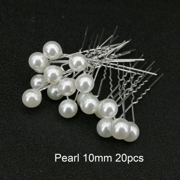 Women U Shape Hair Clips Bobby Pins for Women Girls Brides Hairstyling Tools Accessories Crystal Pearl Hairpins Metal Barrettes - Image 20