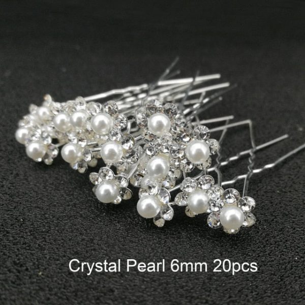 Women U Shape Hair Clips Bobby Pins for Women Girls Brides Hairstyling Tools Accessories Crystal Pearl Hairpins Metal Barrettes - Image 8