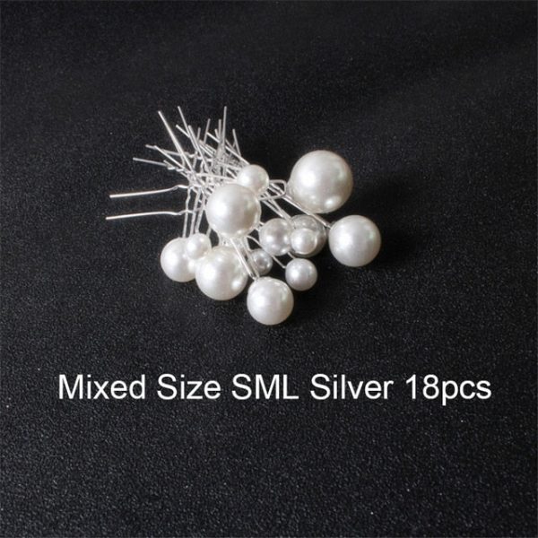 Women U Shape Hair Clips Bobby Pins for Women Girls Brides Hairstyling Tools Accessories Crystal Pearl Hairpins Metal Barrettes - Image 27