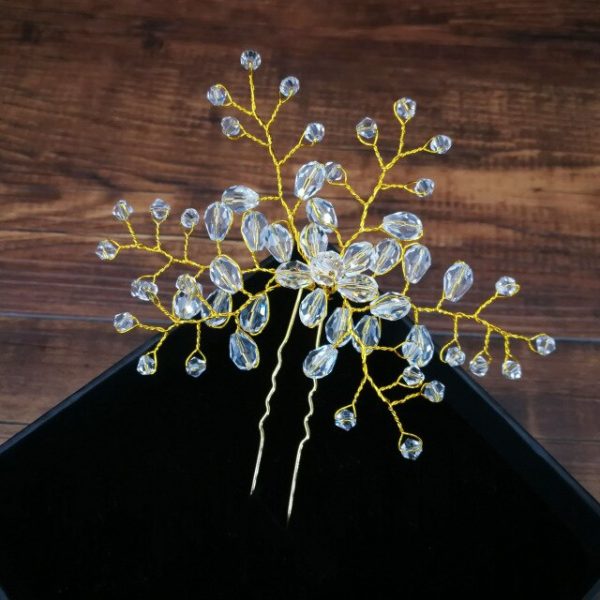 Women U Shape Hair Clips Bobby Pins for Women Girls Brides Hairstyling Tools Accessories Crystal Pearl Hairpins Metal Barrettes - Image 9