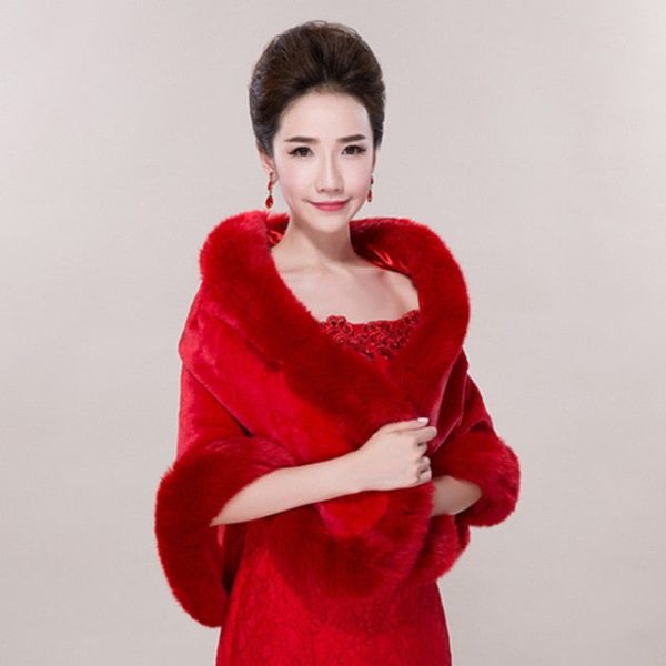 Winter Gorgeous Wedding Shawls - Women Wraps - Bridal Jacket - Image 2