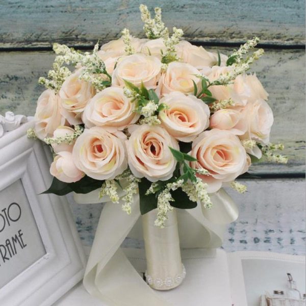 Wild Artificial Floral Handmade Bridal Bouquet-Wedding Flowers - Image 2