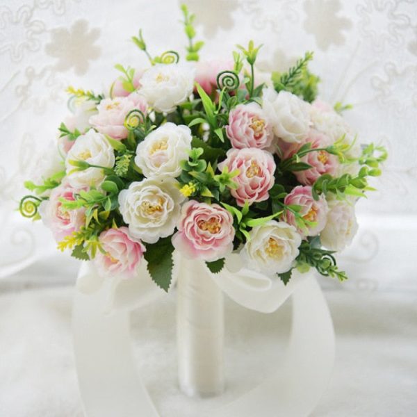 Wild Artificial Floral Handmade Bridal Bouquet-Wedding Flowers - Image 11