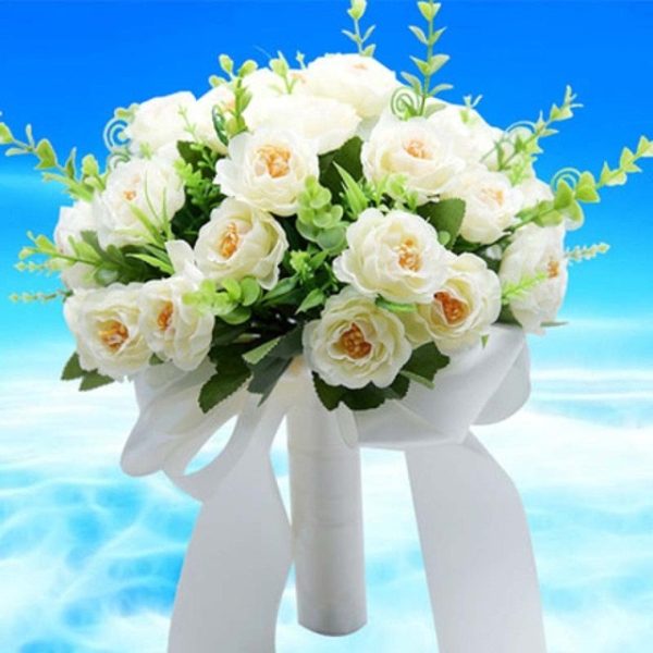 Wild Artificial Floral Handmade Bridal Bouquet-Wedding Flowers - Image 5