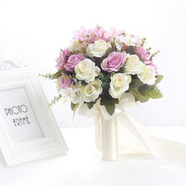 Wild Artificial Floral Handmade Bridal Bouquet-Wedding Flowers - Image 6