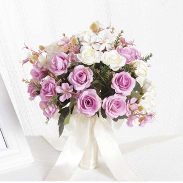 Wild Artificial Floral Handmade Bridal Bouquet-Wedding Flowers - Image 8