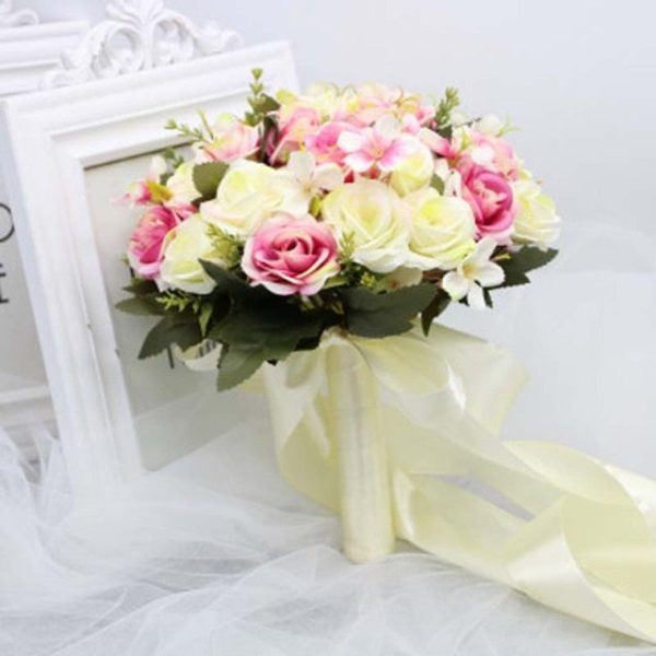 Wild Artificial Floral Handmade Bridal Bouquet-Wedding Flowers - Image 12
