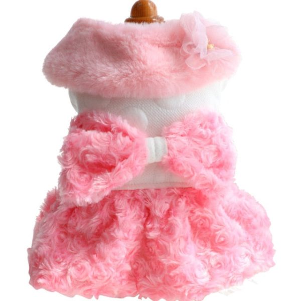 Winter Cat or Dog Fancy Winter Dress - Outfit-Small Dog Clothes-Pet Party Clothing - Image 5