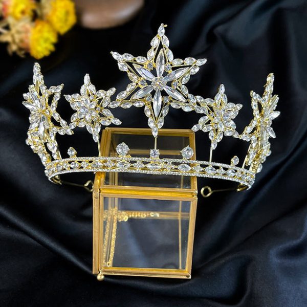 You are the Star - Rhinestone Crystal Fashion Bridal Tiara-Crown for Wedding or Mis Quince - Image 3